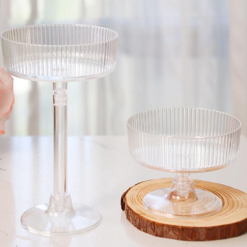 Champagne Tower Set - ** 10 Adet Plastik Martini Bardakları