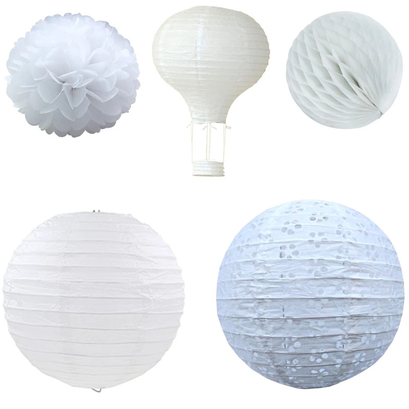 Wedding Event Supply - 1 adet Beyaz serisi Çin kağıt