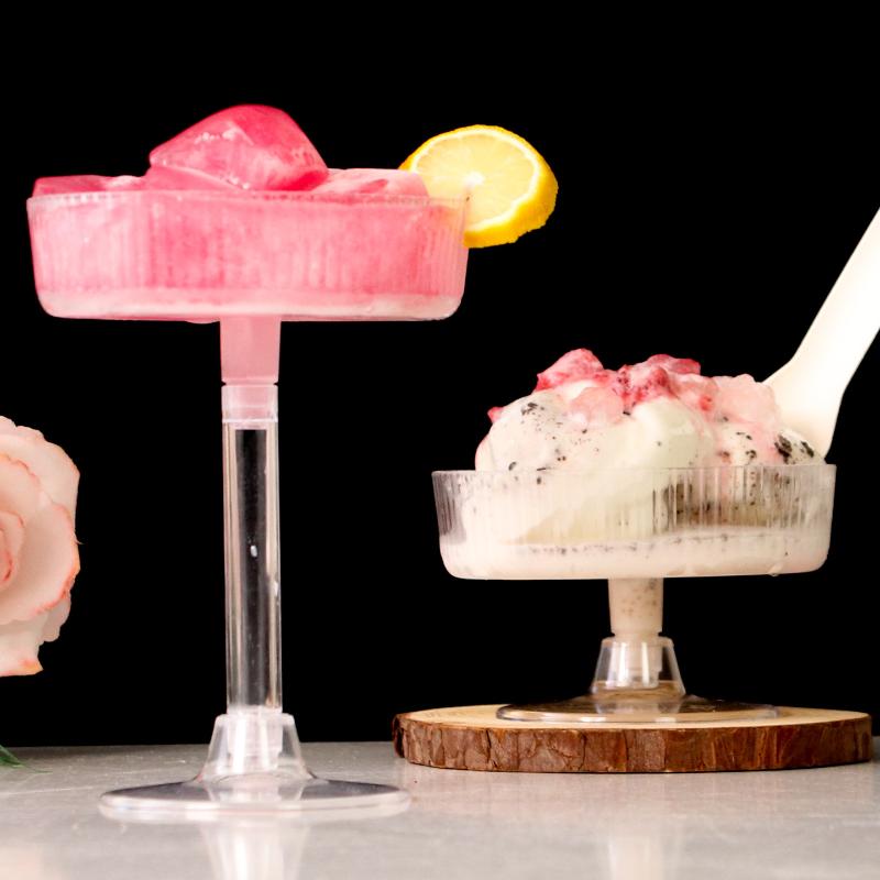 Champagne Tower Set - 10 Adet Tek Kullanımlık Plastik Martini