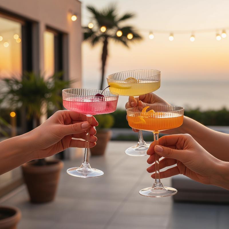 10 adet çevre dostu şeffaf pla - Champagne Tower Set incelemesi ve fiyatı