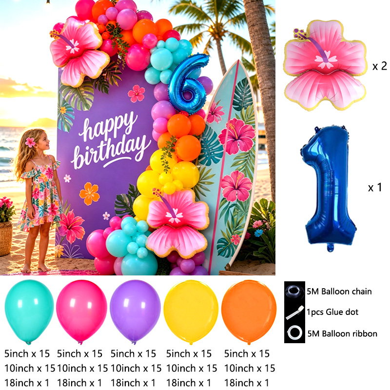 Hawaii Tropikal Balon Kemeri S - Wedding Day Supply Kit incelemesi ve fiyatı