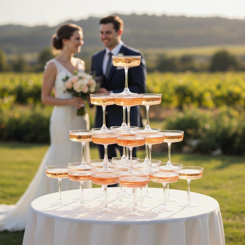10 Adet Kırılmaz Plastik Marti - Champagne Tower Set incelemesi ve fiyatı